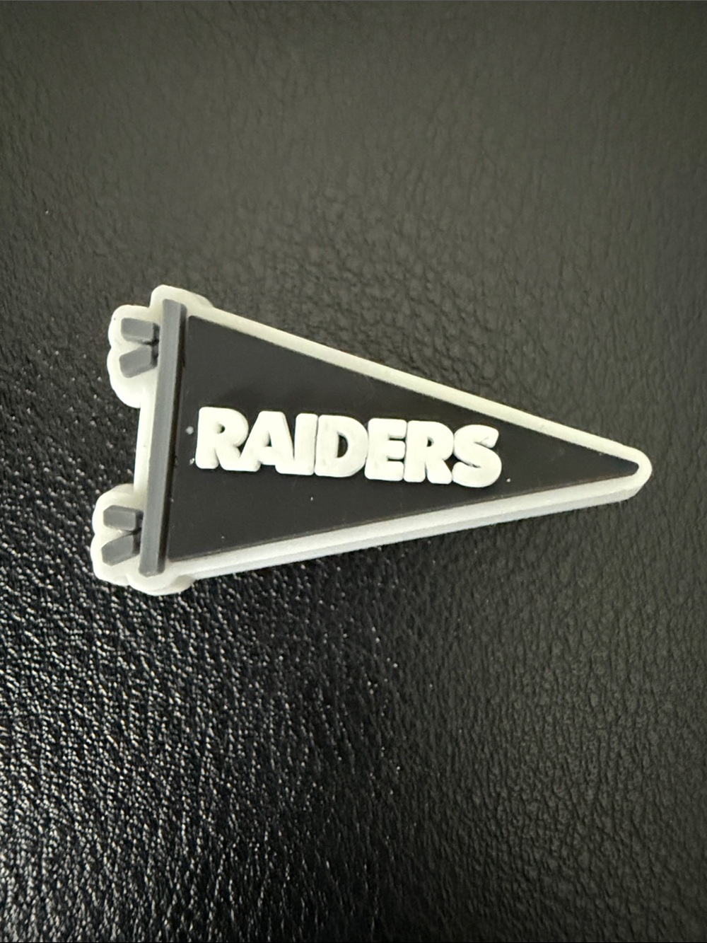 Raiders croc charm
